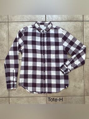 Sovereign Code Eggplant and White Buffalo Check Button-Down Shirt